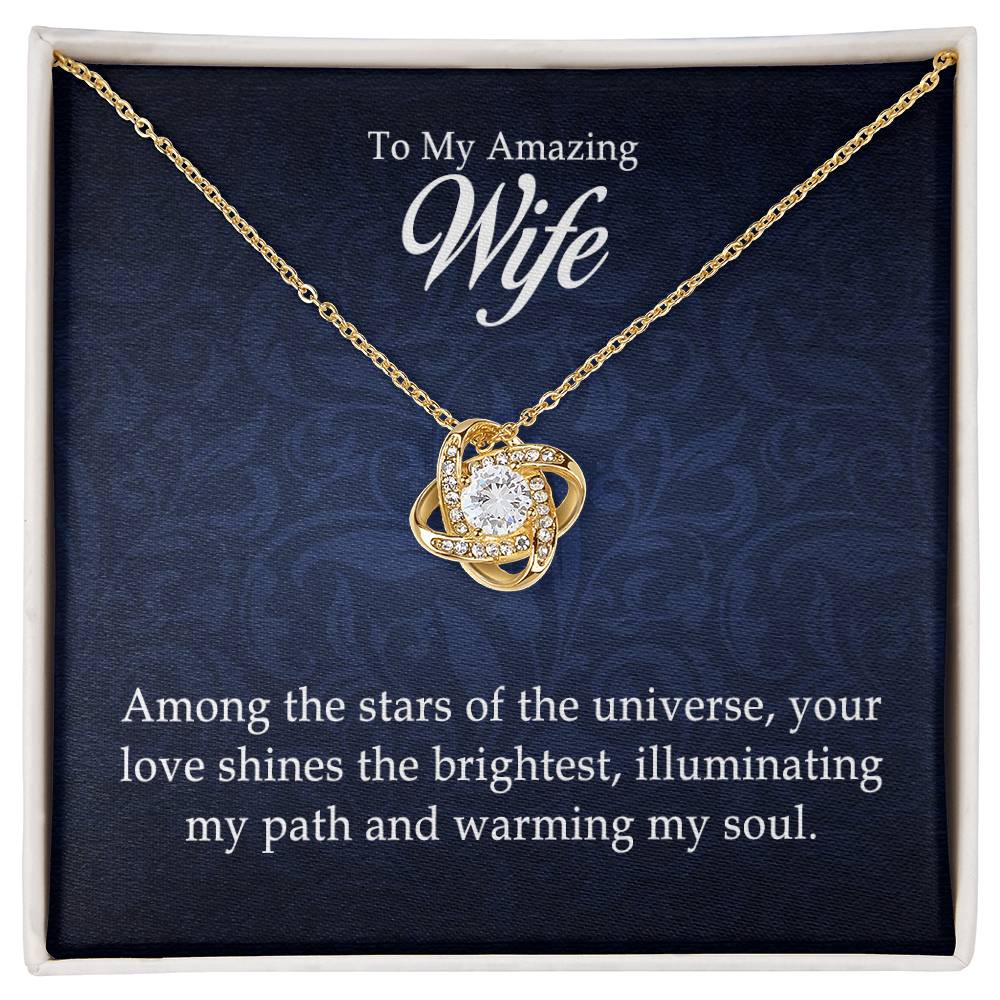 Para mi increíble esposa - Collar de nudo de amor 