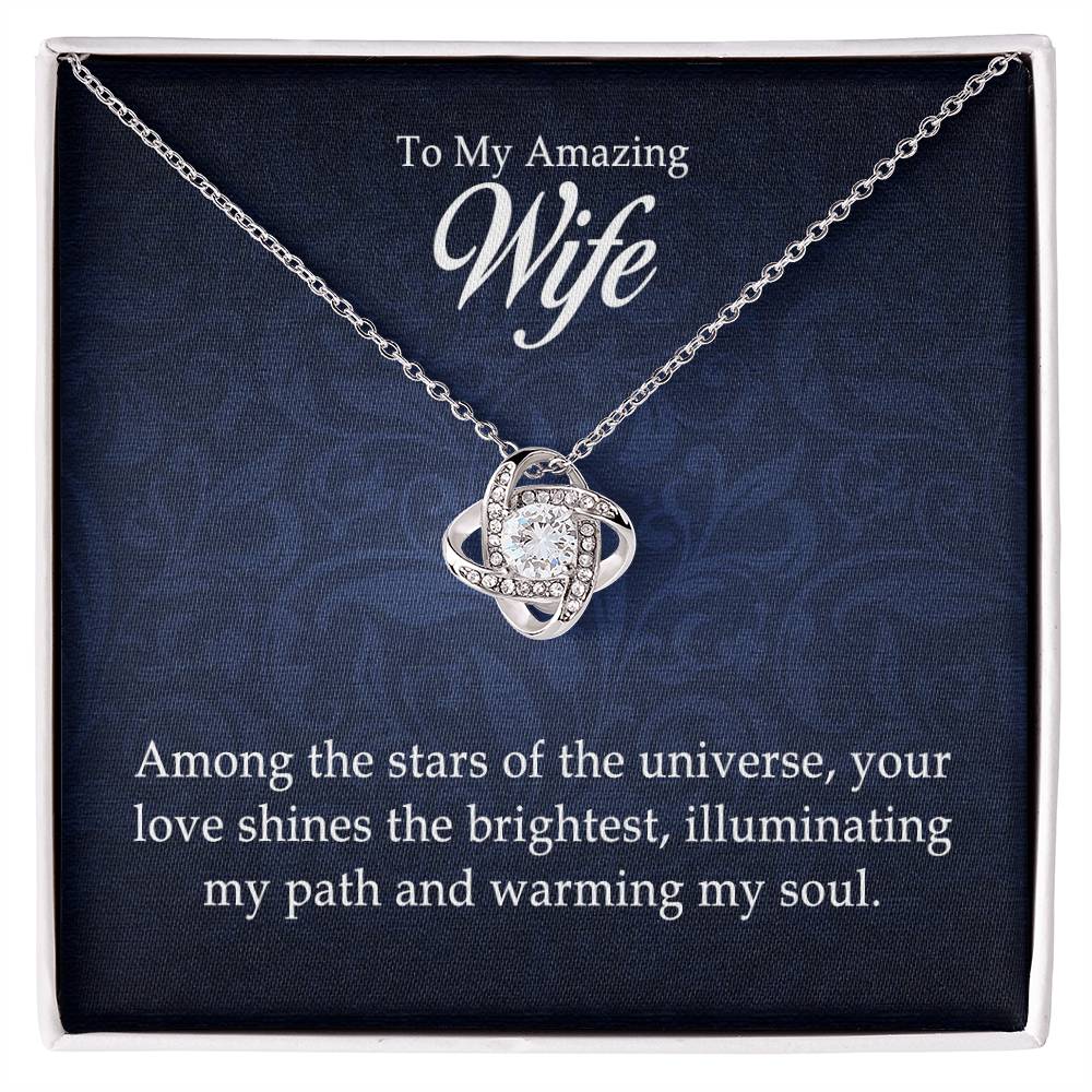 Para mi increíble esposa - Collar de nudo de amor 