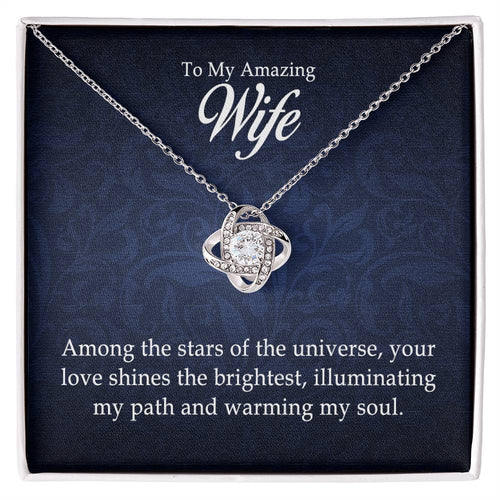 Para mi increíble esposa - Collar de nudo de amor 