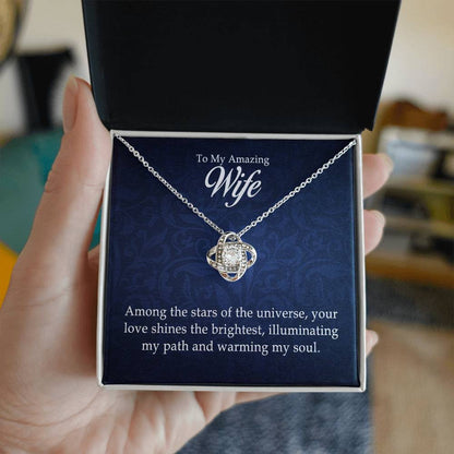 Para mi increíble esposa - Collar de nudo de amor 