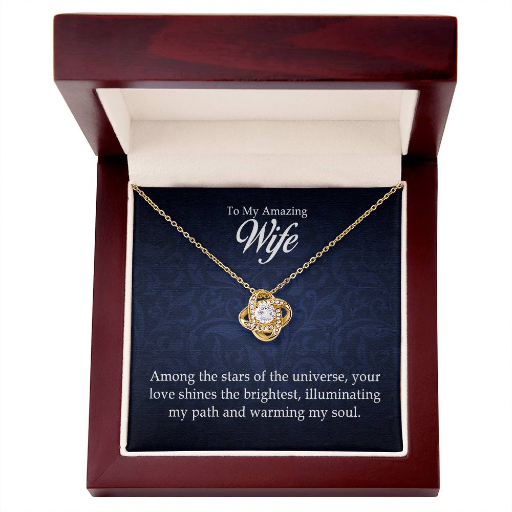 Para mi increíble esposa - Collar de nudo de amor 