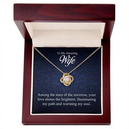 Para mi increíble esposa - Collar de nudo de amor 