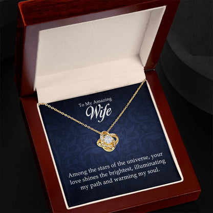 Para mi increíble esposa - Collar de nudo de amor 