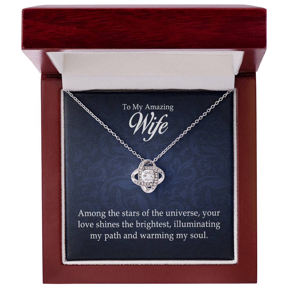 Para mi increíble esposa - Collar de nudo de amor 