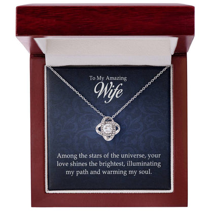Para mi increíble esposa - Collar de nudo de amor 